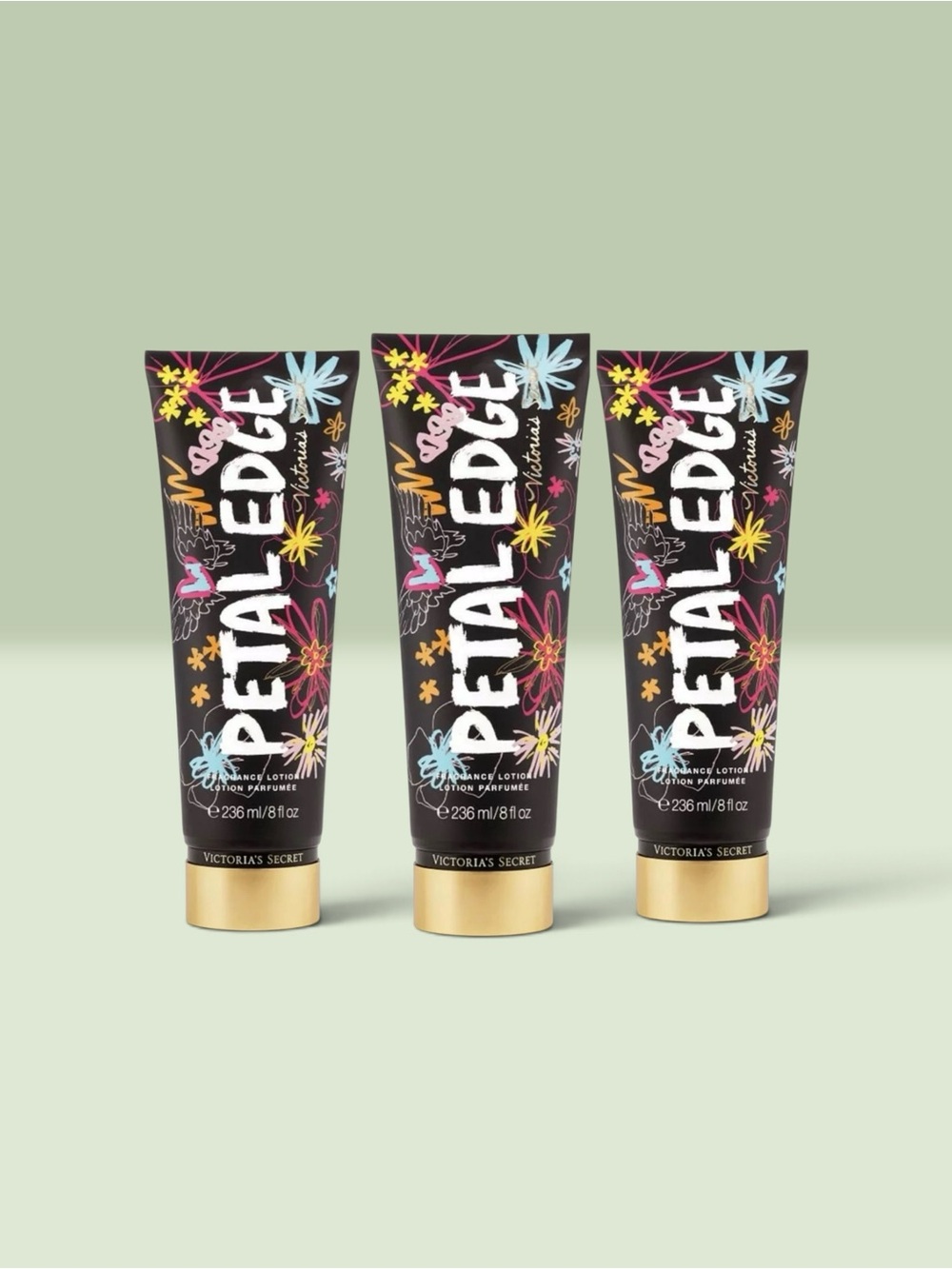Victoria's Secret PETAL EDGE Fragrance Lotion ~ 8 fl.oz. ( Lot of 3 )